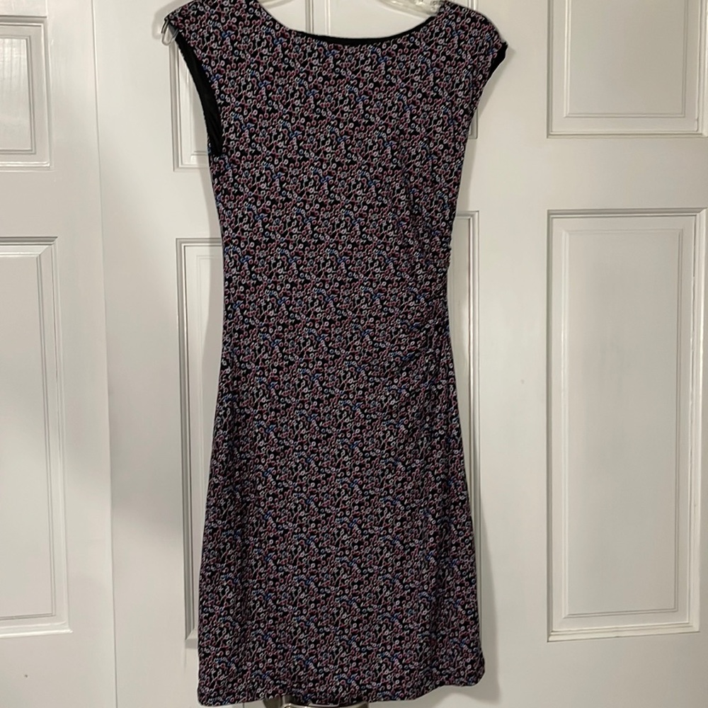 Loft Sleeveless Dress, Black/ Pink/Purple/Blue, Size XS